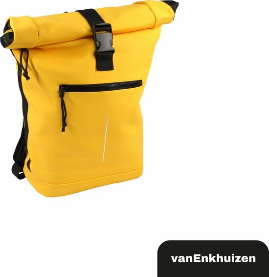 Van Enkhuizen VanEnkhuizen Rolltop Rugzak Met Laptopvak 15,6 Inch - 20 Liter - Waterafstotend En Thermo Materiaal - Geel 1 Van Enkhuizen VanEnkhuizen Rolltop Rugzak Met Laptopvak 15,6 Inch - 20 Liter - Waterafstotend En Thermo Materiaal - Geel