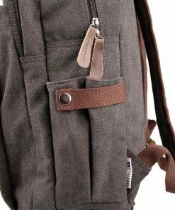 Yakfield - Rugzak - 20 Liter – Casual Model - Kado - Heren - Geschikt Voor Laptop - Handbagage- Schooltas - Zwart Antraciet Grijs- Vintage Canvas Katoen – Heren En Dames - 44 X 30 X 15 Cm - Pukkel -Parker IM Vibrant Ring Shop 550x574 2