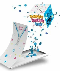 Boemby - Exploderende Confettikubus Wenskaart - Explosion Box - Verjaardagskaart - Kaart Met Confetti - Happy Birthday - Confetti Kaart - Unieke Wenskaarten - #4