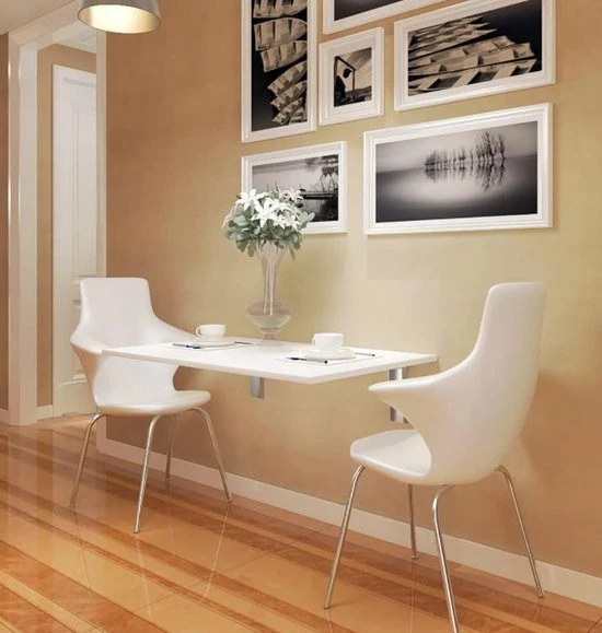 Beckenbau - Wandtafel Inklapbaar - Klaptafel - Inklapbare Tafel - 90x60cm - Recht - Wit 5 Beckenbau - Wandtafel Inklapbaar - Klaptafel - Inklapbare Tafel - 90x60cm - Recht - Wit - Afbeelding 5