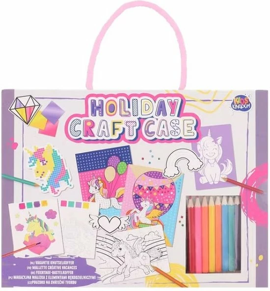 Merkloos Knutselkoffer Unicorn Thema - Roze / Multicolor - Karton - 28 Delig - Vanaf 3 Jaar - Knutselen - Hobby - Hobbykoffer - Vakantie - Speelgoed - DIY - Cadeau 1 Merkloos Knutselkoffer Unicorn Thema - Roze / Multicolor - Karton - 28 Delig - Vanaf 3 Jaar - Knutselen - Hobby - Hobbykoffer - Vakantie - Speelgoed - DIY - Cadeau