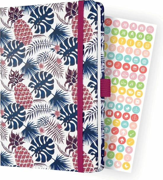 Sigel Jolie Beauty - Agenda 2023 - Weekagenda - A5 - 4-talig - Tropic Blue - Hardcover. SI-J3317 3 Sigel Jolie Beauty - Agenda 2023 - Weekagenda - A5 - 4-talig - Tropic Blue - Hardcover. SI-J3317 - Afbeelding 3