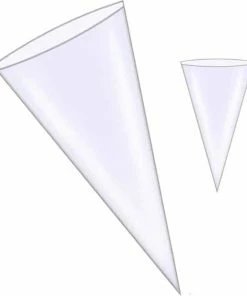 Merkloos Puntzak 18x37cm Transparant - 250 Stuks