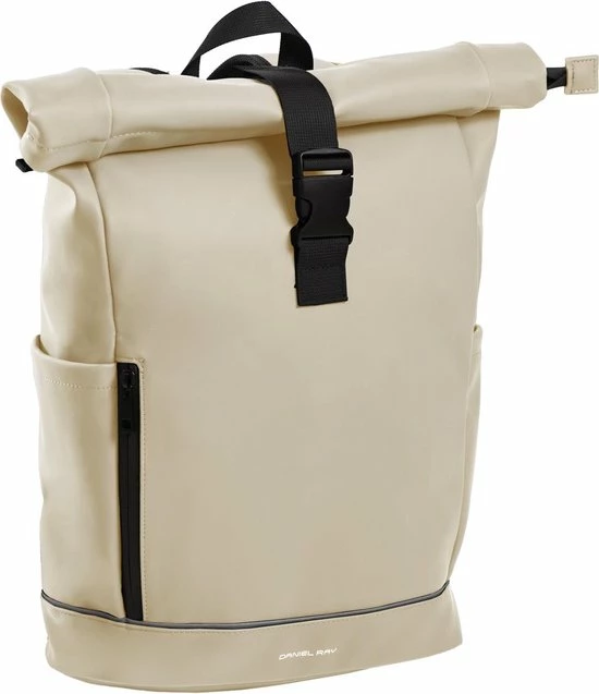 Daniel Ray Highlands Rolltop Laptop Rugzak Waterproof - 15,6 Inch - Off White 1 Daniel Ray Highlands Rolltop Laptop Rugzak Waterproof - 15,6 Inch - Off White