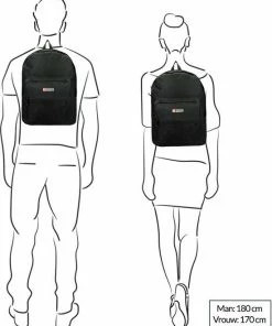 Enrico Benetti Amsterdam Rugzak 54233 - 15'' Laptopvak - Zwart -Parker IM Vibrant Ring Shop 550x672