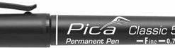 Pica 533/46-1 Classic Permanent Pen - Rond - Zwart - 0,7mm