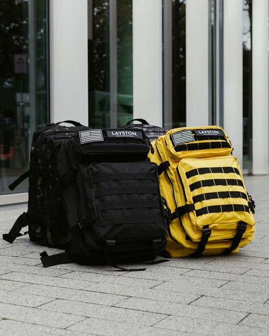 Layton LAYSTON. - 45L Sport School Werk Rugtas - Sport Rugzak - Tactical Backpack - Waterafstotend - Geel 7 Layton LAYSTON. - 45L Sport School Werk Rugtas - Sport Rugzak - Tactical Backpack - Waterafstotend - Geel - Afbeelding 7