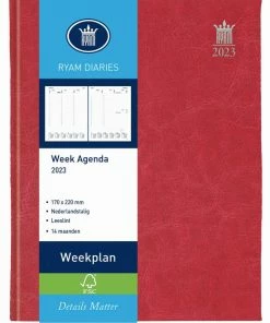 Ryam Weekplan Wit NL Mundior Rood