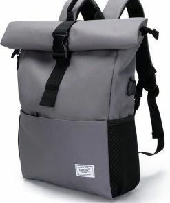 Caliyo Massi Miliano Roll-top Rugzak Unisex 15.6"inch Grijs - (3015-25) -