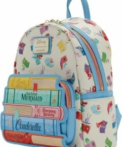 Merkloos Disney - Princess Books - Backpack LoungeFly '23x25x11cm'
