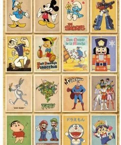 Meer Leuks Kaartenset Cartoon - 32 Stuks - Vintage Kaarten Stripfiguren -Parker IM Vibrant Ring Shop 550x733 38