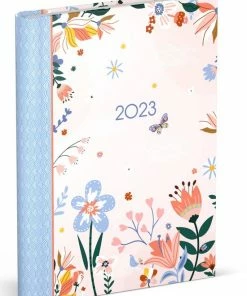 Lannoo Agenda 2023 120x160 Wire-o 7dagen/2pagina's Fragile Pink