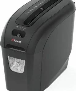Rexel ProStyle+ SC Papierversnipperaar Voor Thuiskantoor/Thuiswerkplek - P- 1 Stroken - Invoer Tot 7 A4-Vellen - Vernietigt Documenten, Creditcards, Nietjes En Paperclips - Opvangbak Van 7 Liter - Zwart