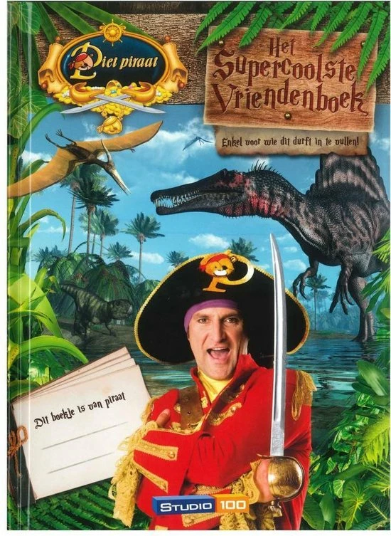 Gert Verhulst Piet Piraat : Het Supercoolste Vriendenboek (dino-thema) 1 Gert Verhulst Piet Piraat : Het Supercoolste Vriendenboek (dino-thema)