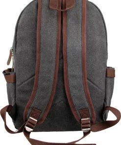 Yakfield - Rugzak - 20 Liter – Casual Model - Kado - Heren - Geschikt Voor Laptop - Handbagage- Schooltas - Zwart Antraciet Grijs- Vintage Canvas Katoen – Heren En Dames - 44 X 30 X 15 Cm - Pukkel -Parker IM Vibrant Ring Shop 550x782 2