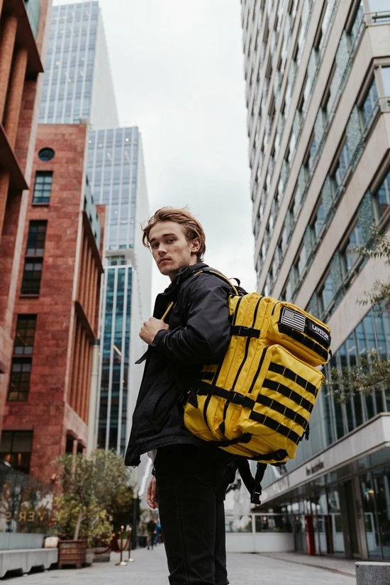 Layton LAYSTON. - 45L Sport School Werk Rugtas - Sport Rugzak - Tactical Backpack - Waterafstotend - Geel 10 Layton LAYSTON. - 45L Sport School Werk Rugtas - Sport Rugzak - Tactical Backpack - Waterafstotend - Geel - Afbeelding 10