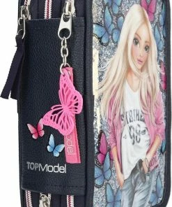Topmodel Etui Butterfly 3-vaks Meisjes 13 X 20 Cm Donkerblauw -Parker IM Vibrant Ring Shop 550x827 3